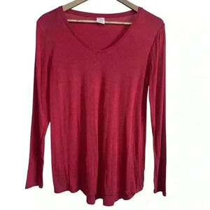 Time and Tru Maternity Light Red Long Sleeve | Size Medium